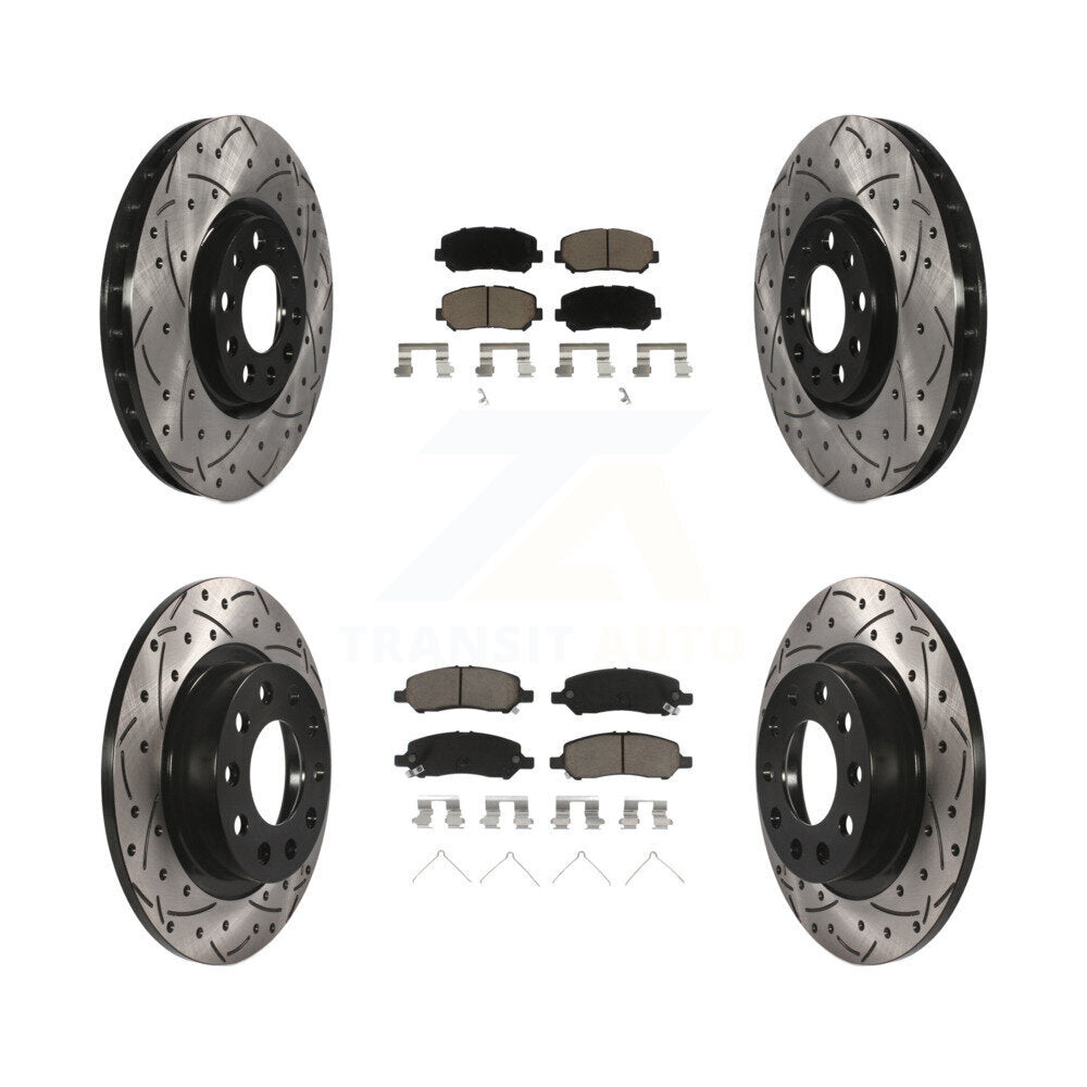 Transit Auto KDC-100404 Disc Brake Kit for 2013-2016 Dodge Dart - Front and Rear product image