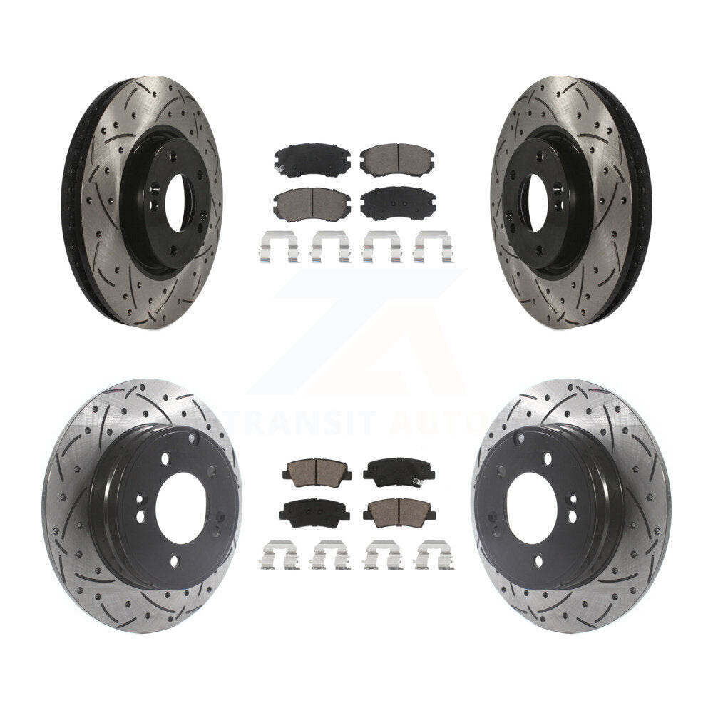 Transit Auto KDC-100405 Disc Brake Kit for 2008-2010 Hyundai Sonata - Front and Rear product image