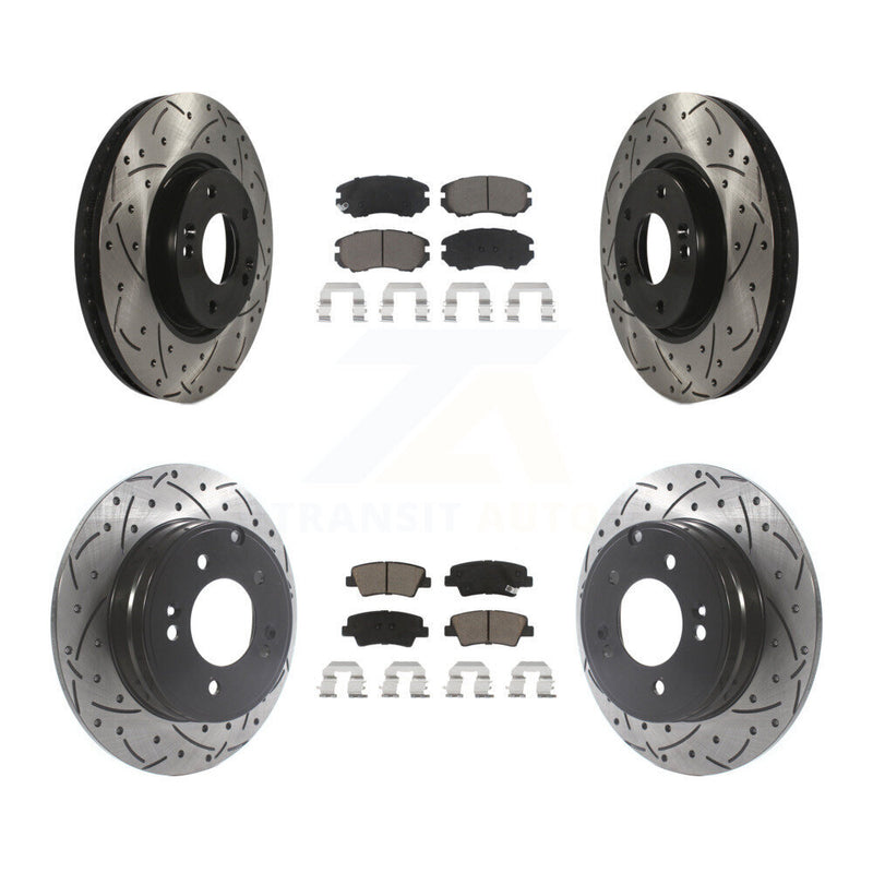 Transit Auto KDC-100405 Disc Brake Kit for 2008-2010 Hyundai Sonata - Front and Rear product image