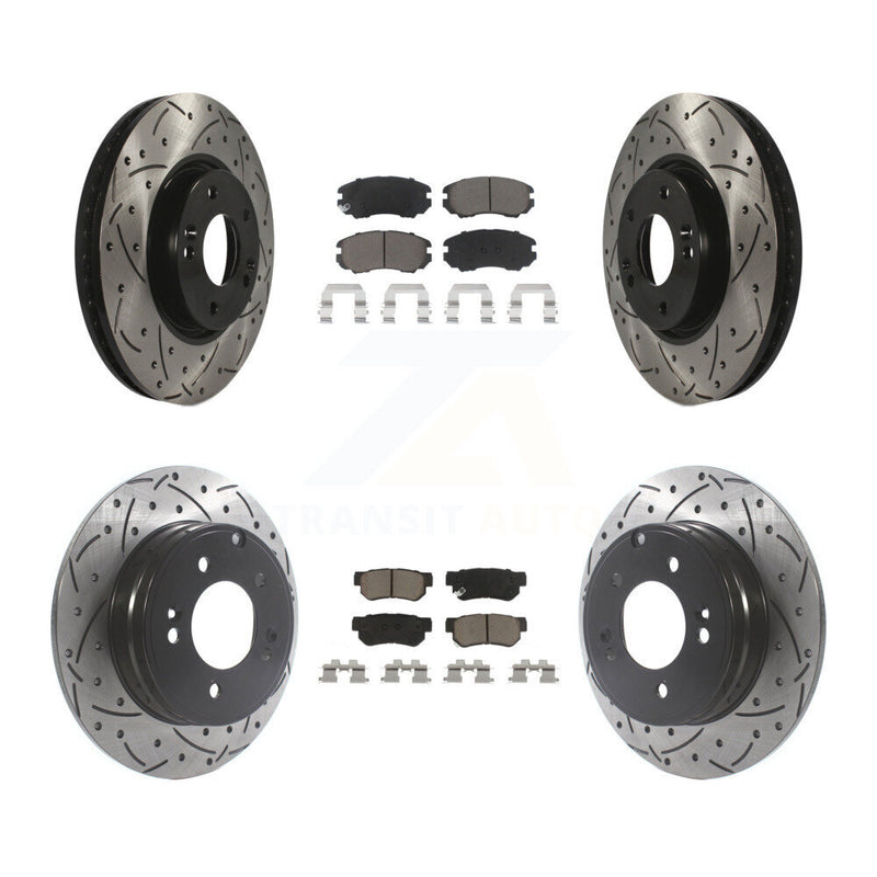 Transit Auto KDC-100406 Disc Brake Kit for 2006-2008 Hyundai Sonata - Front and Rear product image
