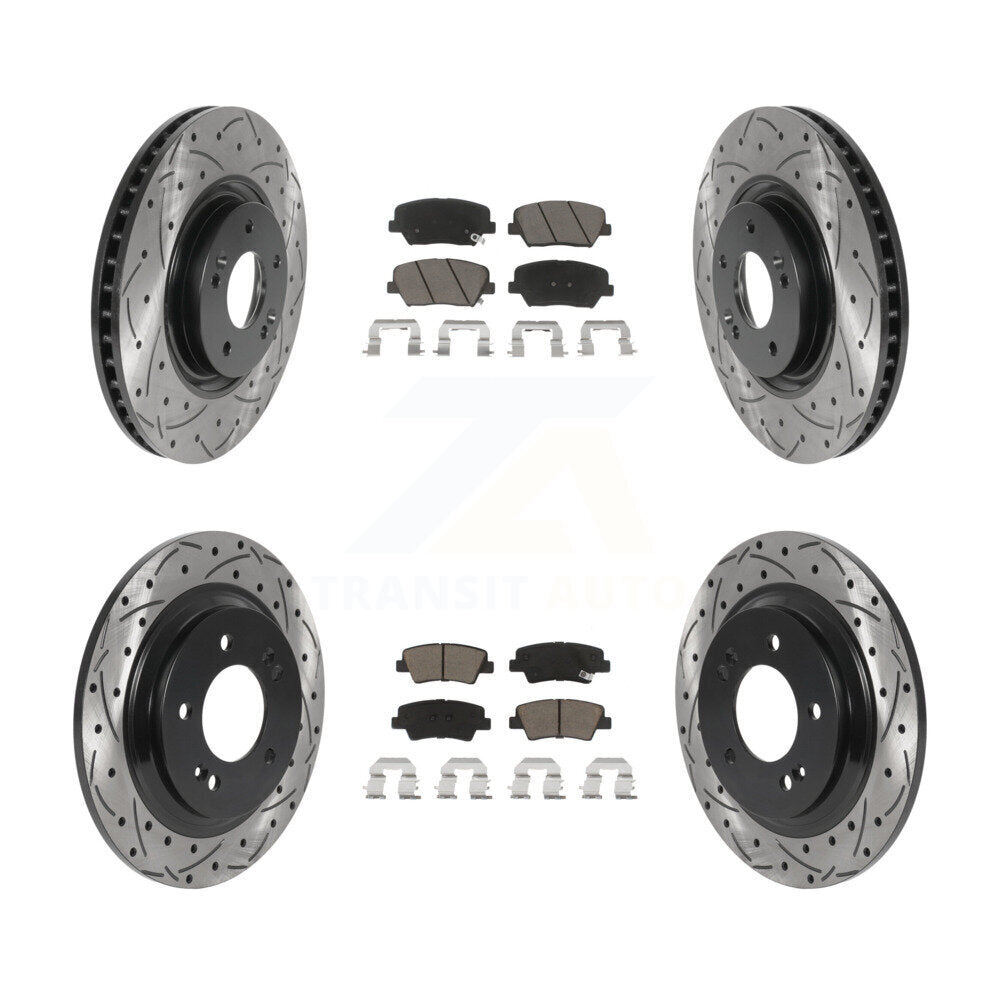 Transit Auto KDC-100408 Disc Brake Kit for 2016-2017 Hyundai Azera - Front and Rear product image
