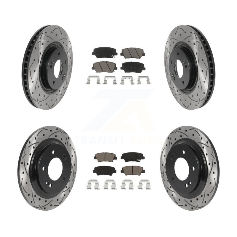 Transit Auto KDC-100408 Disc Brake Kit for 2016-2017 Hyundai Azera - Front and Rear product image