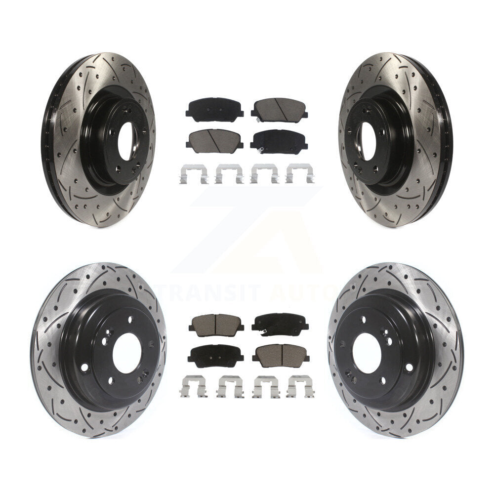Transit Auto KDC-100410 Disc Brake Kit for 2010-2016 Hyundai Genesis Coupe - Front and Rear product image