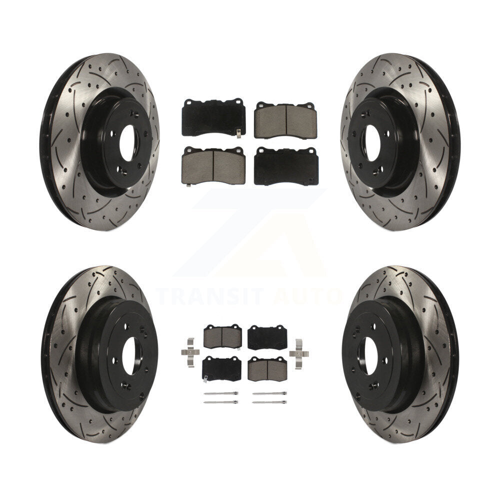 Transit Auto KDC-100411 Disc Brake Kit for 2010-2016 Hyundai Genesis Coupe - Front and Rear product image