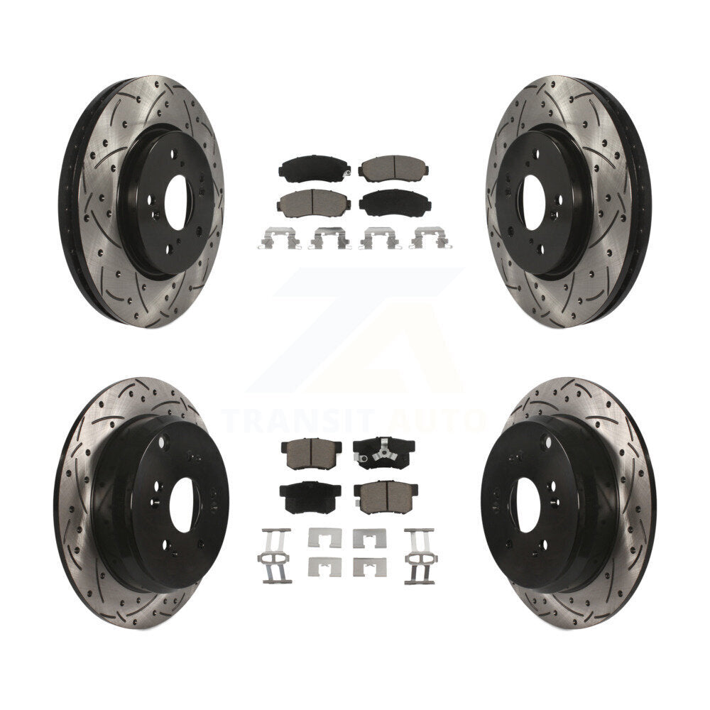 Transit Auto KDC-100415 Disc Brake Kit for 2007-2012 Acura RDX, Honda CR-V - Front and Rear product image