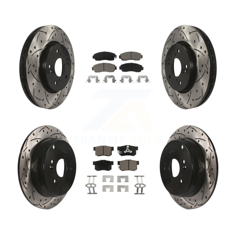 Transit Auto KDC-100415 Disc Brake Kit for 2007-2012 Acura RDX, Honda CR-V - Front and Rear product image