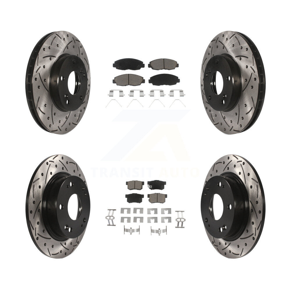 Transit Auto KDC-100416 Disc Brake Kit for 2014-2015 Honda Civic - Front and Rear product image