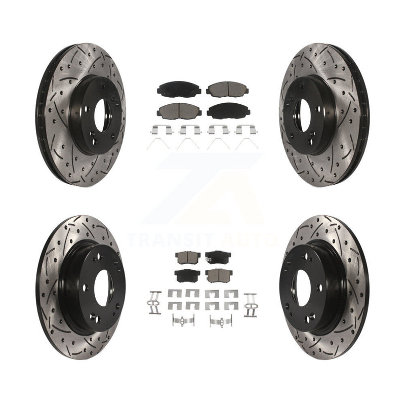 Transit Auto KDC-100416 Disc Brake Kit for 2014-2015 Honda Civic - Front and Rear product image