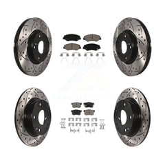 Transit Auto KDC-100418 Disc Brake Kit for 2012-2015 Acura ILX, Honda Civic - Front and Rear product image