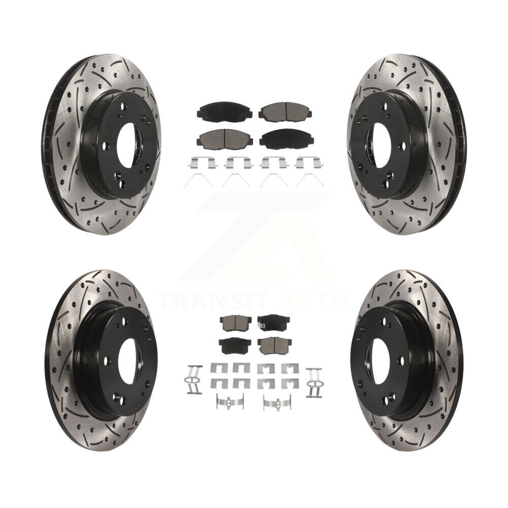 Transit Auto KDC-100419 Disc Brake Kit for 2012-2014 Honda Civic - Front and Rear product image