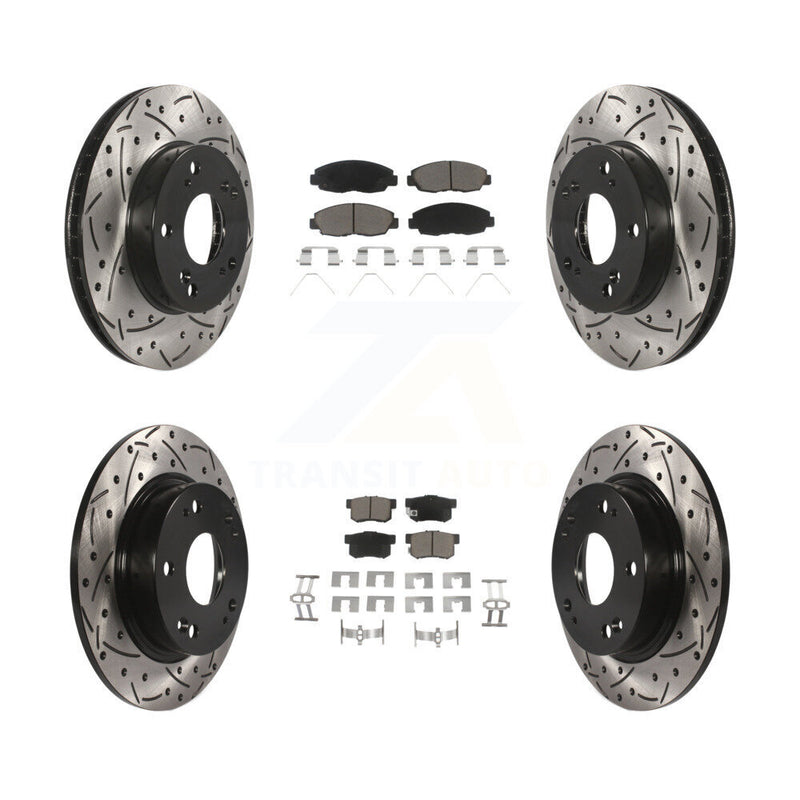 Transit Auto KDC-100419 Disc Brake Kit for 2012-2014 Honda Civic - Front and Rear product image