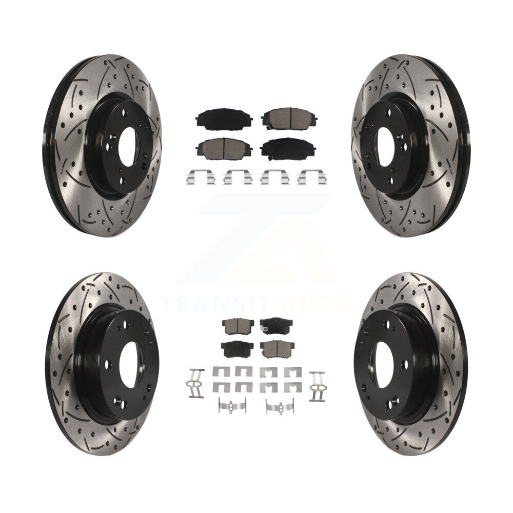 Transit Auto KDC-100420 Disc Brake Kit for 2006-2011 Acura CSX, Honda Civic - Front and Rear product image
