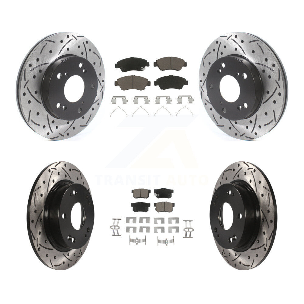 Transit Auto KDC-100422 Disc Brake Kit for 2009-2011 Honda Civic - Front and Rear product image