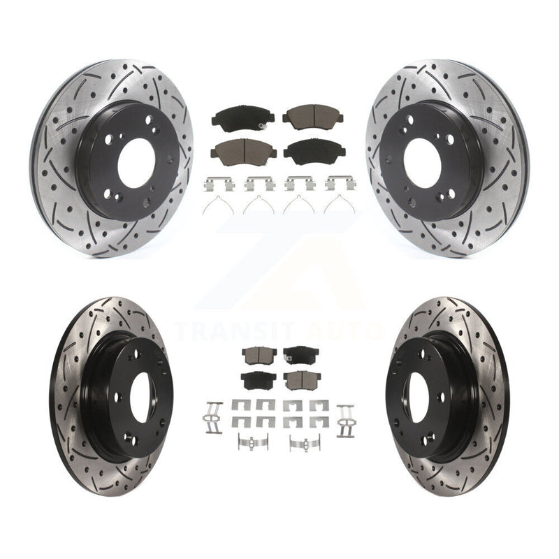 Transit Auto KDC-100422 Disc Brake Kit for 2009-2011 Honda Civic - Front and Rear product image