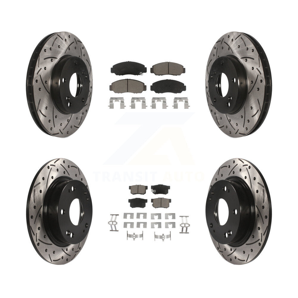 Transit Auto KDC-100423 Disc Brake Kit for 2006-2011 Acura CSX - Front and Rear product image
