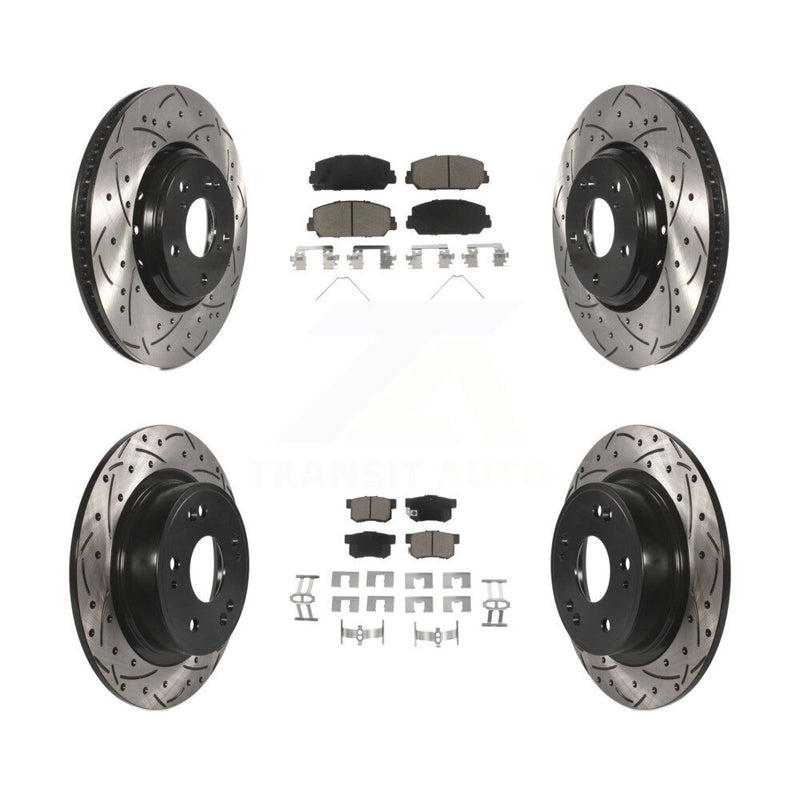 Transit Auto KDC-100424 Disc Brake Kit for 2017-2022 Acura ILX - Front and Rear product image
