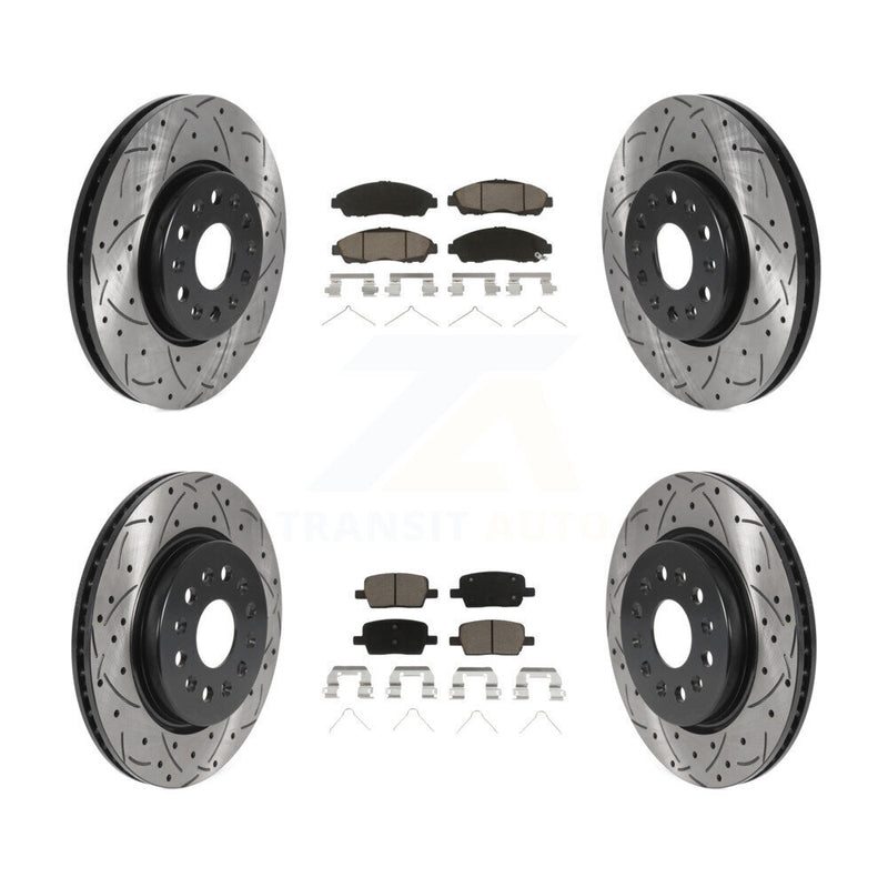 Transit Auto KDC-100431 Disc Brake Kit for 2017-2020 Chevrolet Traverse, Chevrolet Blazer, Buick Enclave & more - Front and Rear product image