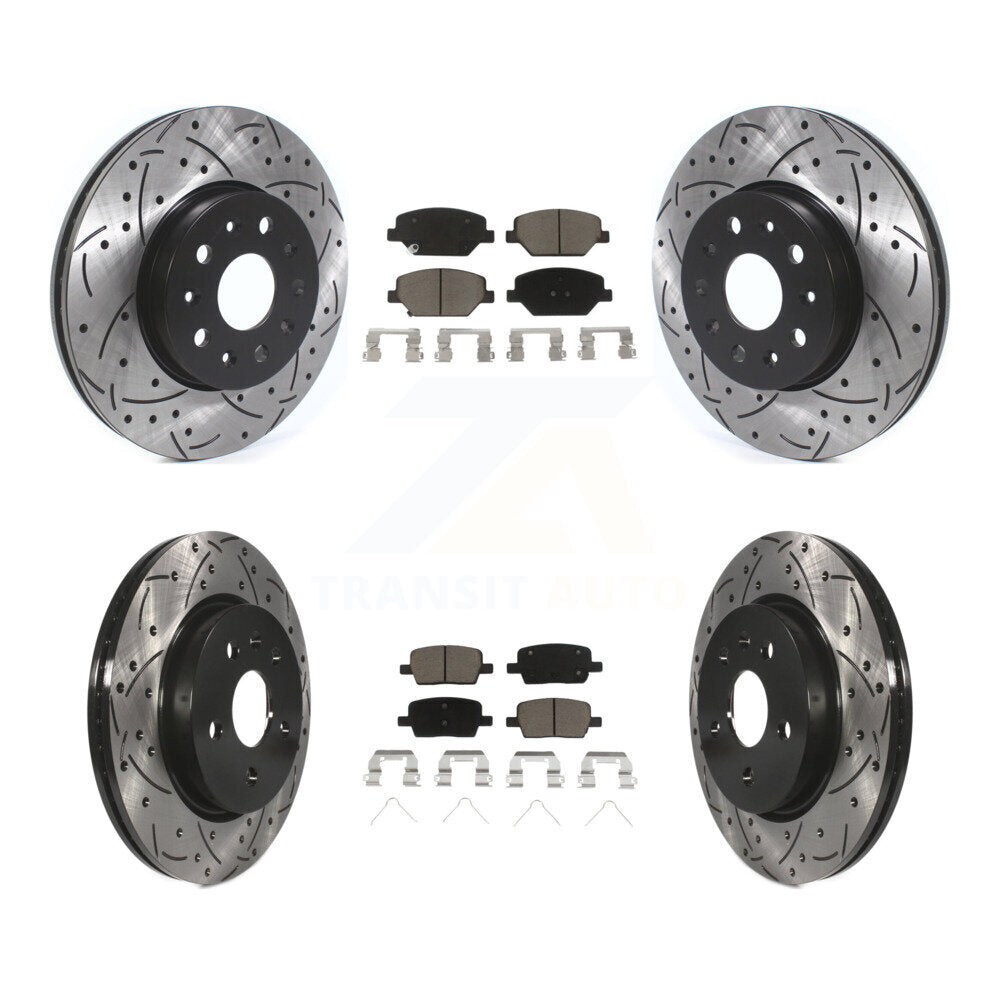 Transit Auto KDC-100432 Disc Brake Kit for 2016-2020 Chevrolet Camaro - Front and Rear product image