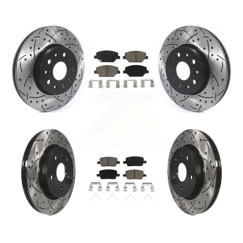 Transit Auto KDC-100432 Disc Brake Kit for 2016-2020 Chevrolet Camaro - Front and Rear product image