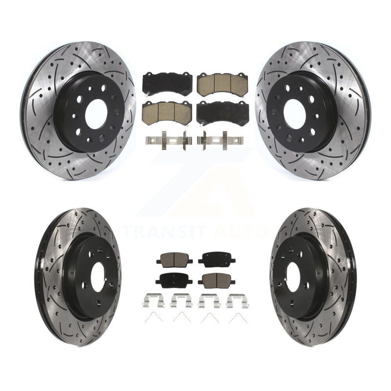 Transit Auto KDC-100434 Disc Brake Kit for 2019-2020 Chevrolet Camaro - Front and Rear product image