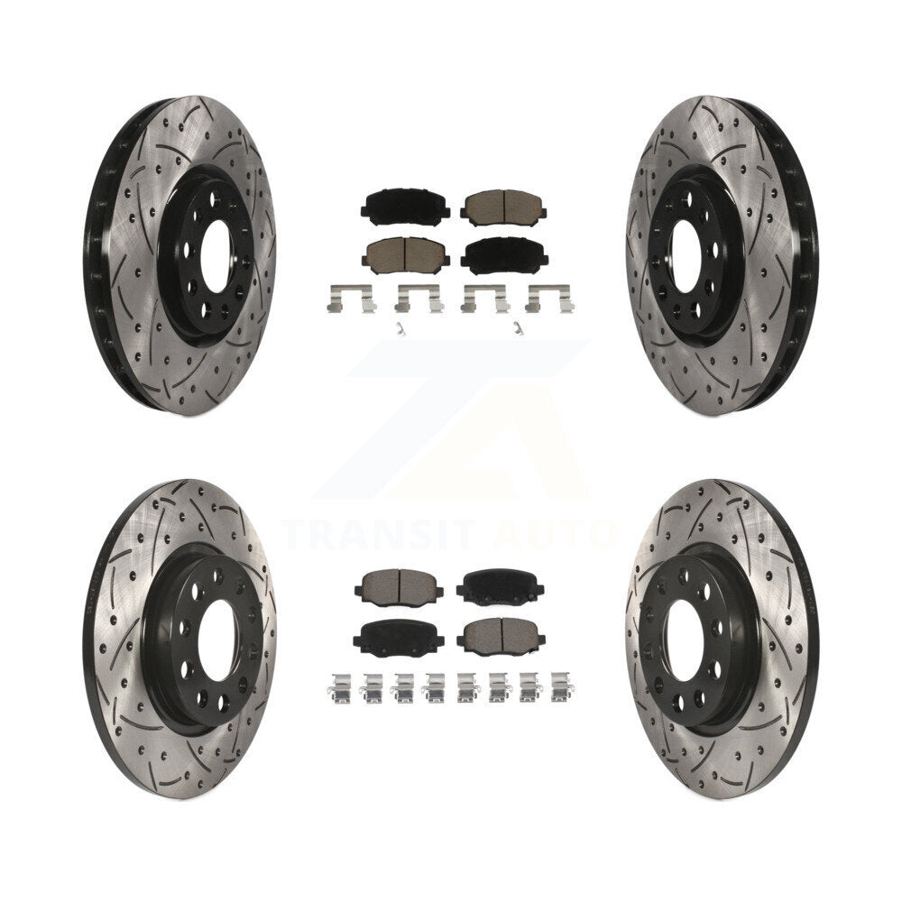 Transit Auto KDC-100436 Disc Brake Kit for 2015-2017 Chrysler 200 - Front and Rear product image