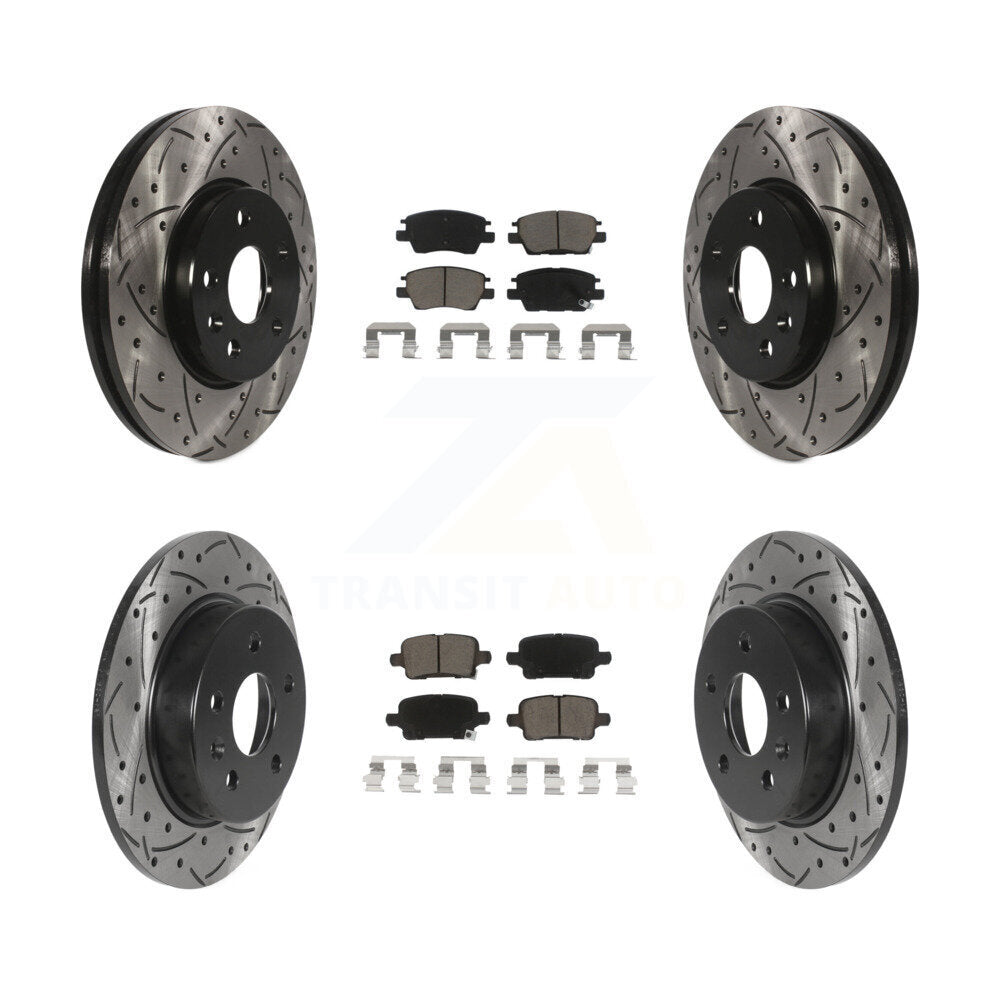 Transit Auto KDC-100438 Disc Brake Kit for 2016-2023 Chevrolet Bolt EUV, Chevrolet Bolt EV, Chevrolet Cruze & more - Front and Rear product image