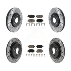 Transit Auto KDC-100439 Disc Brake Kit for 2017-2020 Buick Regal TourX, Chevrolet Equinox, GMC Terrain & more - Front and Rear product image