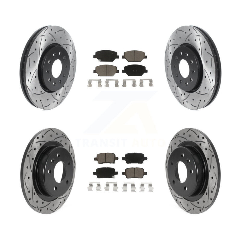 Transit Auto KDC-100439 Disc Brake Kit for 2017-2020 Buick Regal TourX, Chevrolet Equinox, GMC Terrain & more - Front and Rear product image