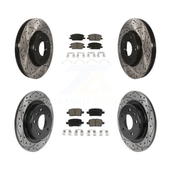 Transit Auto KDC-100440 Disc Brake Kit for 2016-2020 Chevrolet Equinox, GMC Terrain, Buick LaCrosse & more - Front and Rear product image