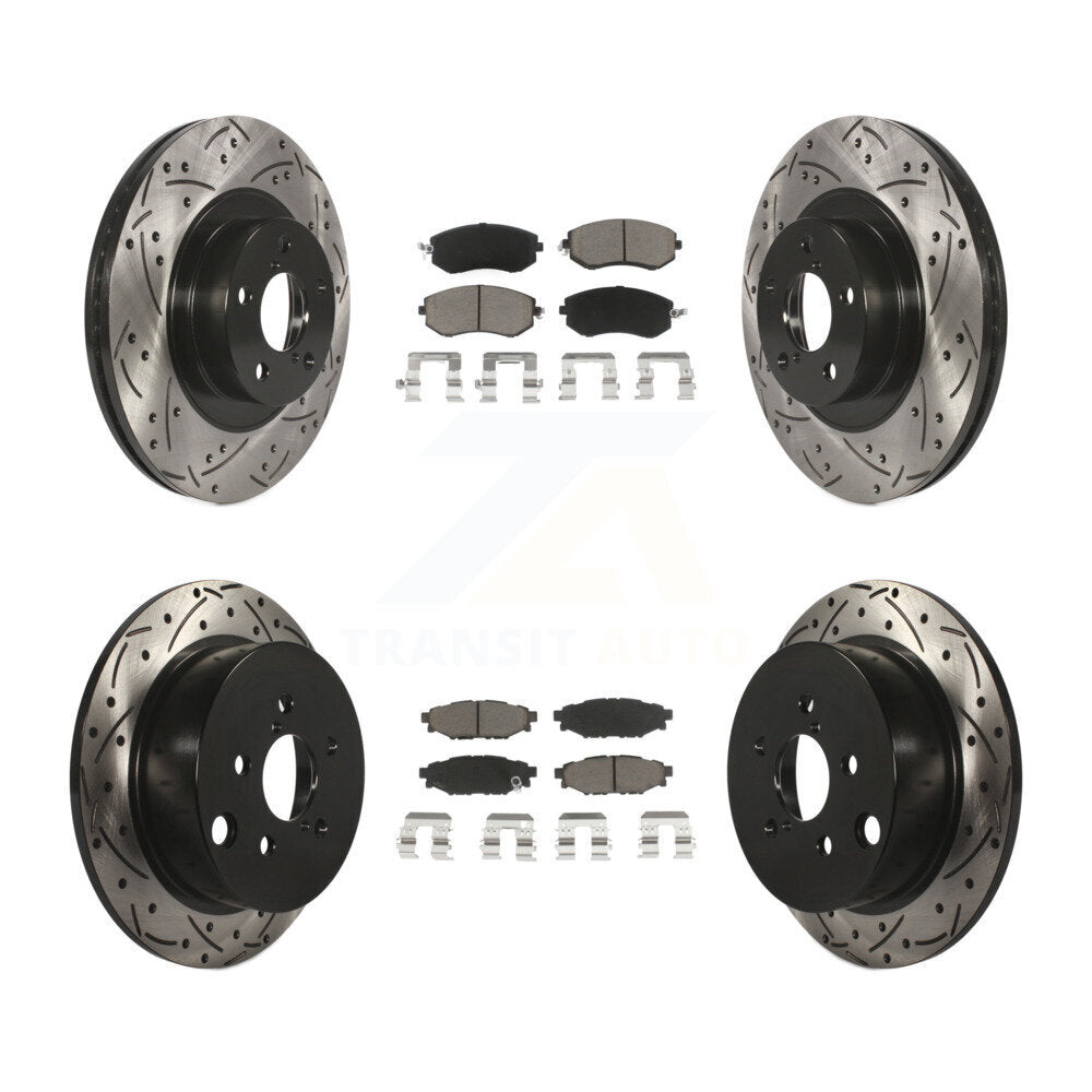 Transit Auto KDC-100444 Disc Brake Kit for 2013-2018 Subaru Crosstrek, Subaru Forester, Subaru XV Crosstrek - Front and Rear product image