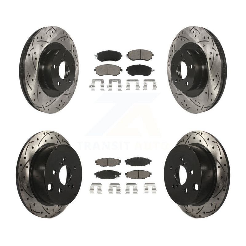 Transit Auto KDC-100444 Disc Brake Kit for 2013-2018 Subaru Crosstrek, Subaru Forester, Subaru XV Crosstrek - Front and Rear product image