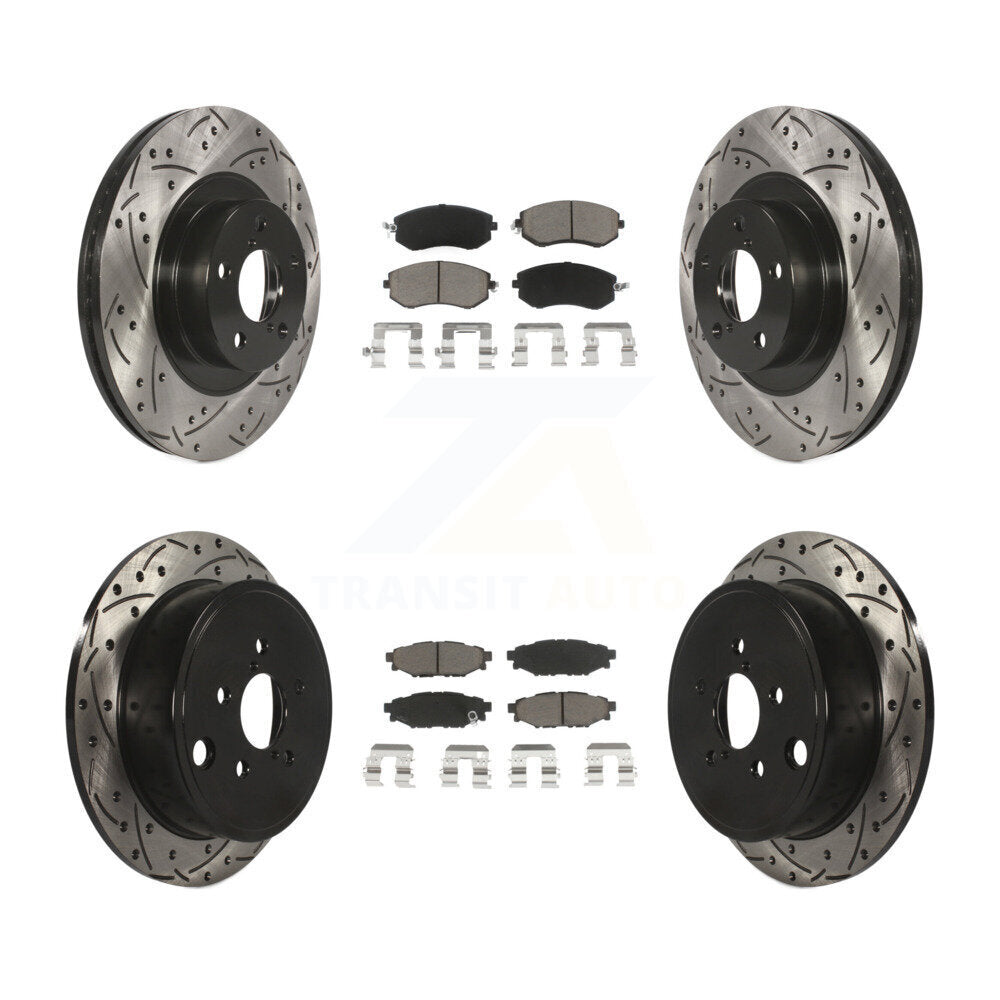 Transit Auto KDC-100446 Disc Brake Kit for 2011-2014 Subaru Impreza, Subaru Legacy, Subaru Outback & more - Front and Rear product image