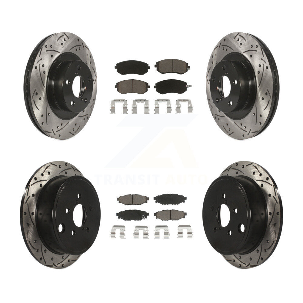 Transit Auto KDC-100447 Disc Brake Kit for 2008-2013 Subaru WRX, Subaru Legacy, Subaru Impreza & more - Front and Rear product image
