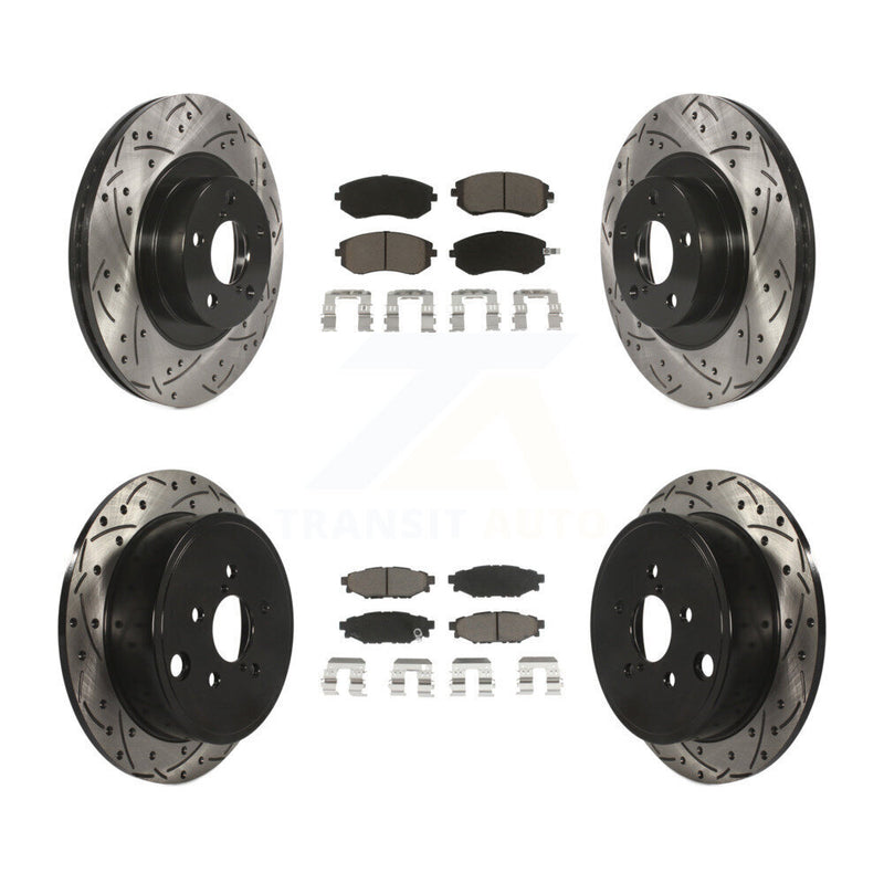 Transit Auto KDC-100447 Disc Brake Kit for 2008-2013 Subaru WRX, Subaru Legacy, Subaru Impreza & more - Front and Rear product image