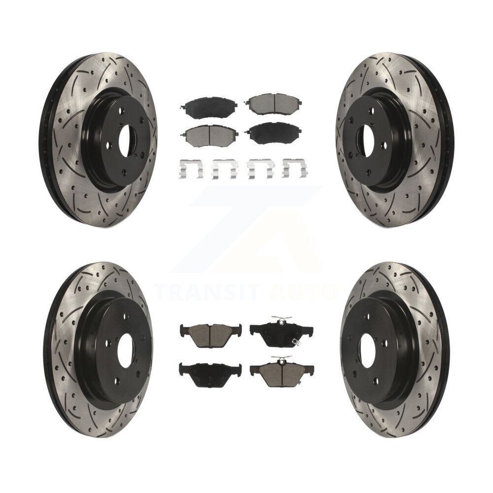 Transit Auto KDC-100450 Disc Brake Kit for 2015-2021 Subaru WRX, Subaru Legacy, Subaru Outback - Front and Rear product image