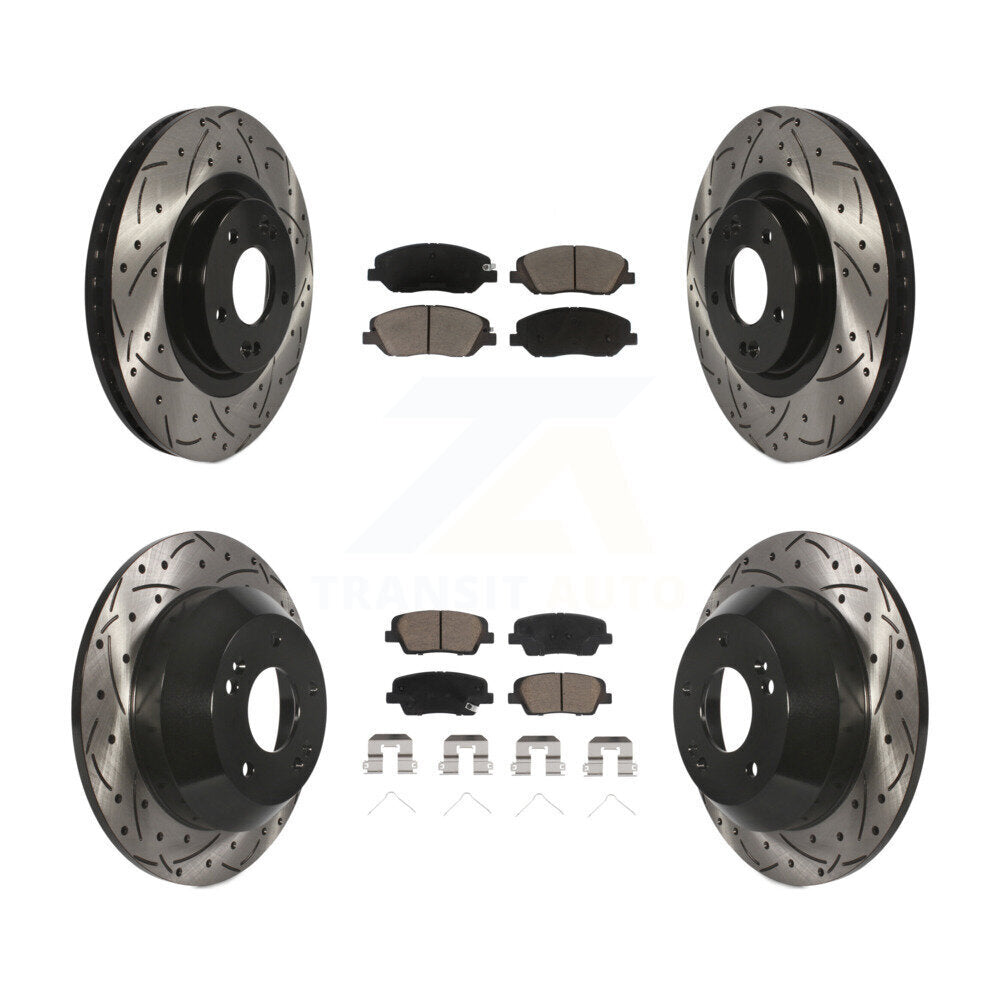 Transit Auto KDC-100470 Disc Brake Kit for 2017-2019 Hyundai Santa Fe, Hyundai Santa Fe XL - Front and Rear product image