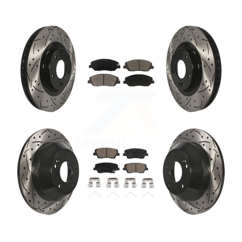 Transit Auto KDC-100470 Disc Brake Kit for 2017-2019 Hyundai Santa Fe, Hyundai Santa Fe XL - Front and Rear product image