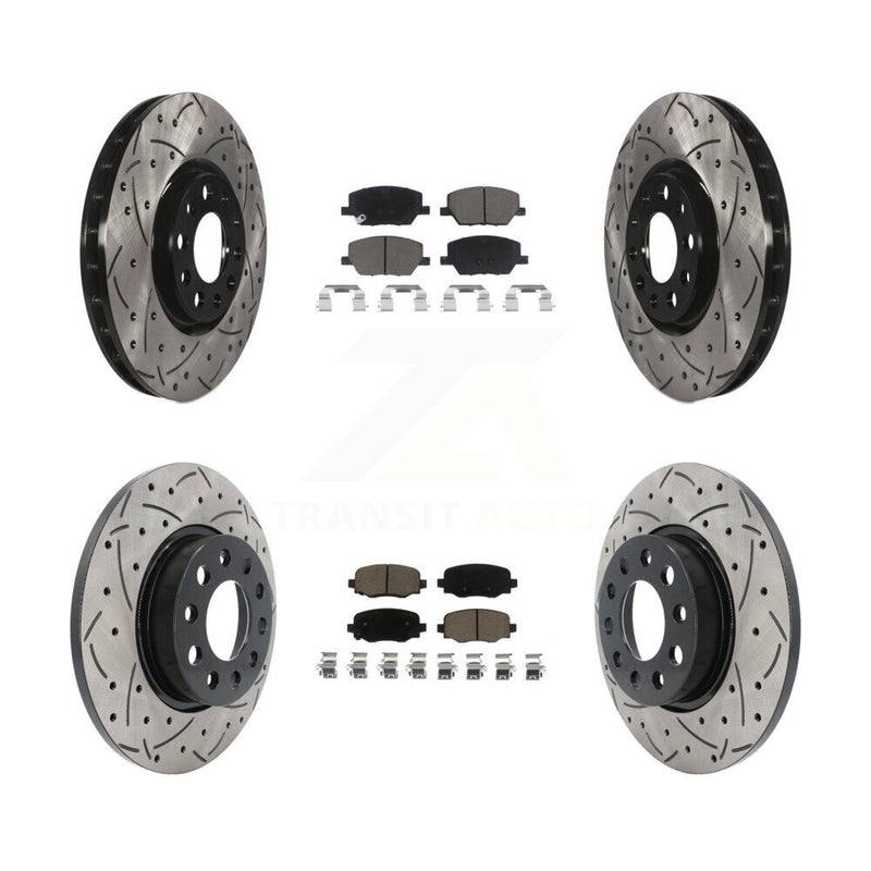 Transit Auto KDC-100484 Disc Brake Kit for 2015-2022 Fiat 500X, Jeep Renegade - Front and Rear product image