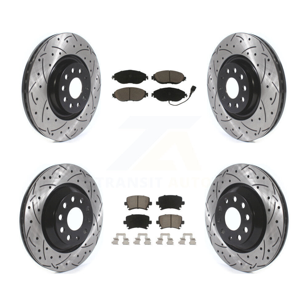 Transit Auto KDC-100490 Disc Brake Kit for 2018-2021 Volkswagen GTI - Front and Rear product image