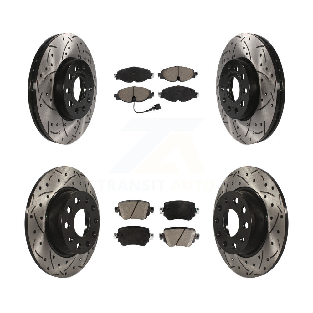 Transit Auto KDC-100491 Disc Brake Kit for 2015-2021 Volkswagen Golf, Volkswagen Golf SportWagen - Front and Rear product image