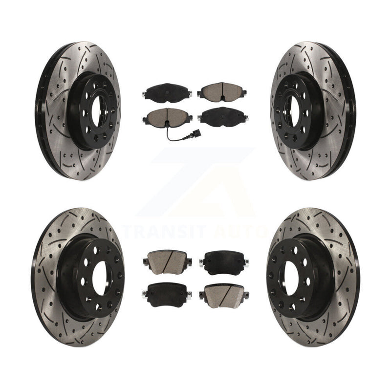 Transit Auto KDC-100491 Disc Brake Kit for 2015-2021 Volkswagen Golf, Volkswagen Golf SportWagen - Front and Rear product image