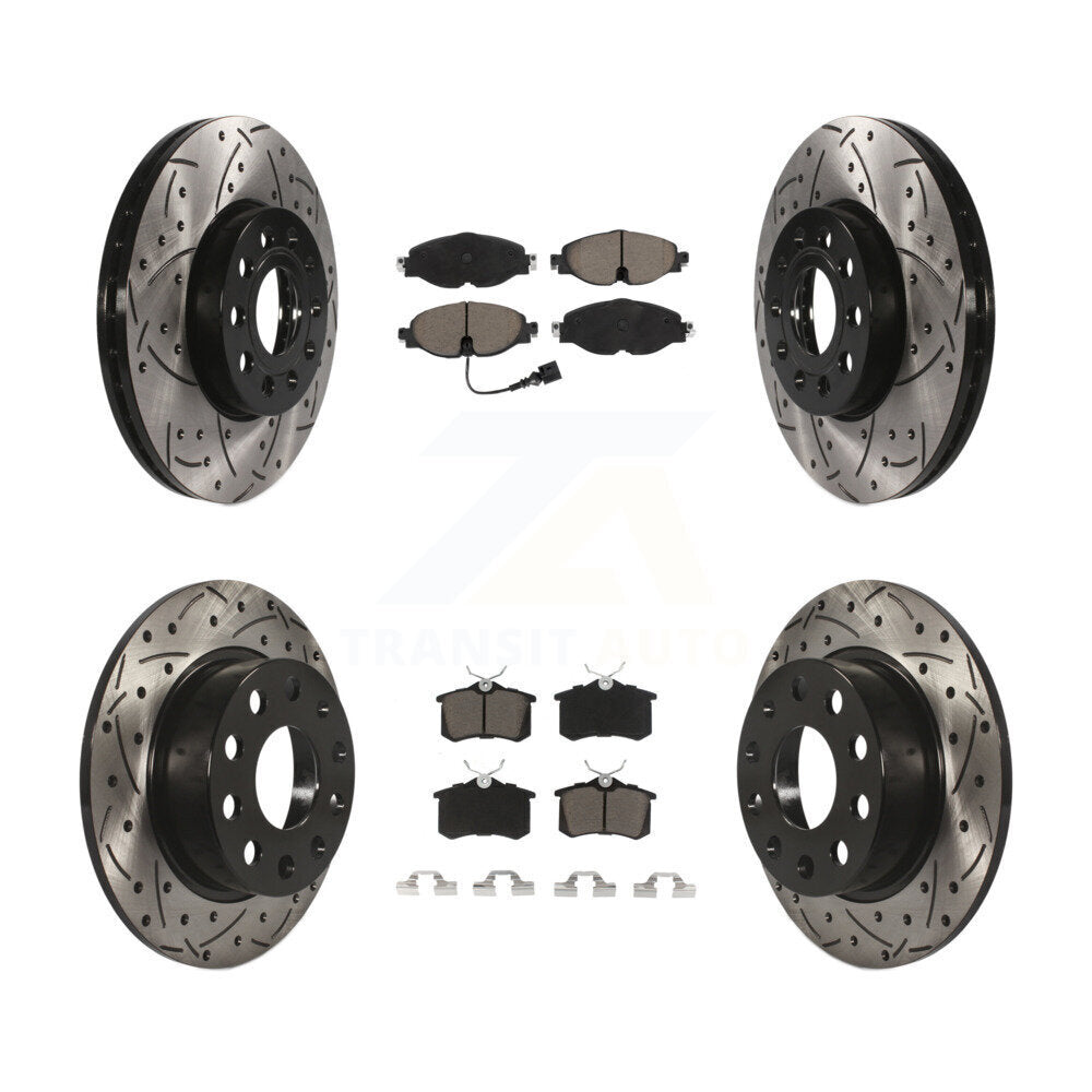 Transit Auto KDC-100494 Disc Brake Kit for 2015 Volkswagen Golf SportWagen - Front and Rear product image