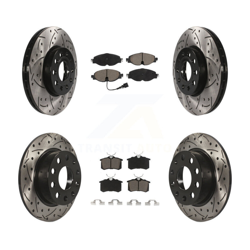 Transit Auto KDC-100494 Disc Brake Kit for 2015 Volkswagen Golf SportWagen - Front and Rear product image