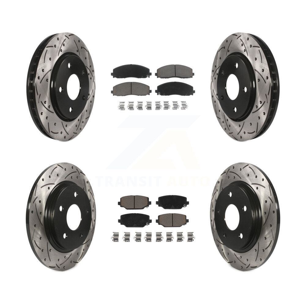 Transit Auto KDC-100495 Disc Brake Kit for 2017-2018 Dodge Grand Caravan - Front and Rear product image