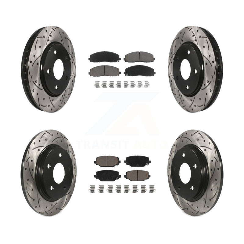 Transit Auto KDC-100495 Disc Brake Kit for 2017-2018 Dodge Grand Caravan - Front and Rear product image