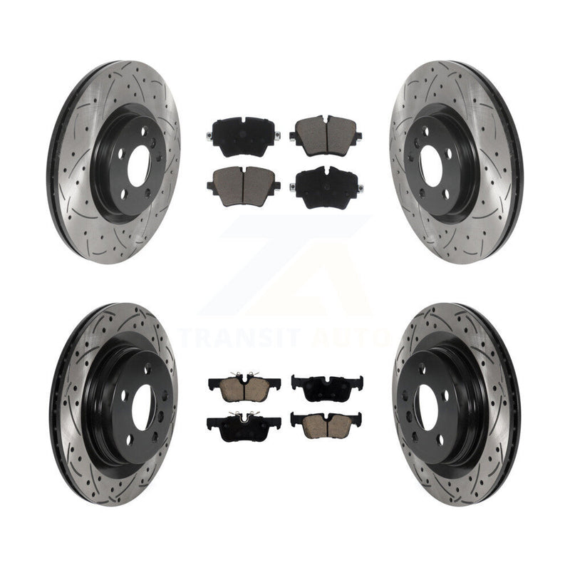 Transit Auto KDC-100496 Disc Brake Kit for 2016-2022 BMW 228i Gran Coupe, BMW X1, BMW 228i xDrive Gran Coupe & more - Front and Rear product image