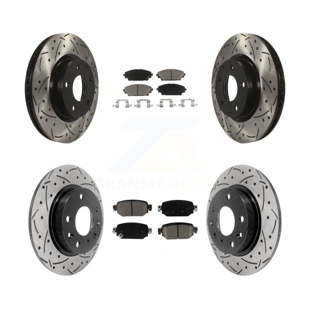 Transit Auto KDC-100504 Disc Brake Kit for 2019-2022 Mazda CX-3 - Front and Rear product image