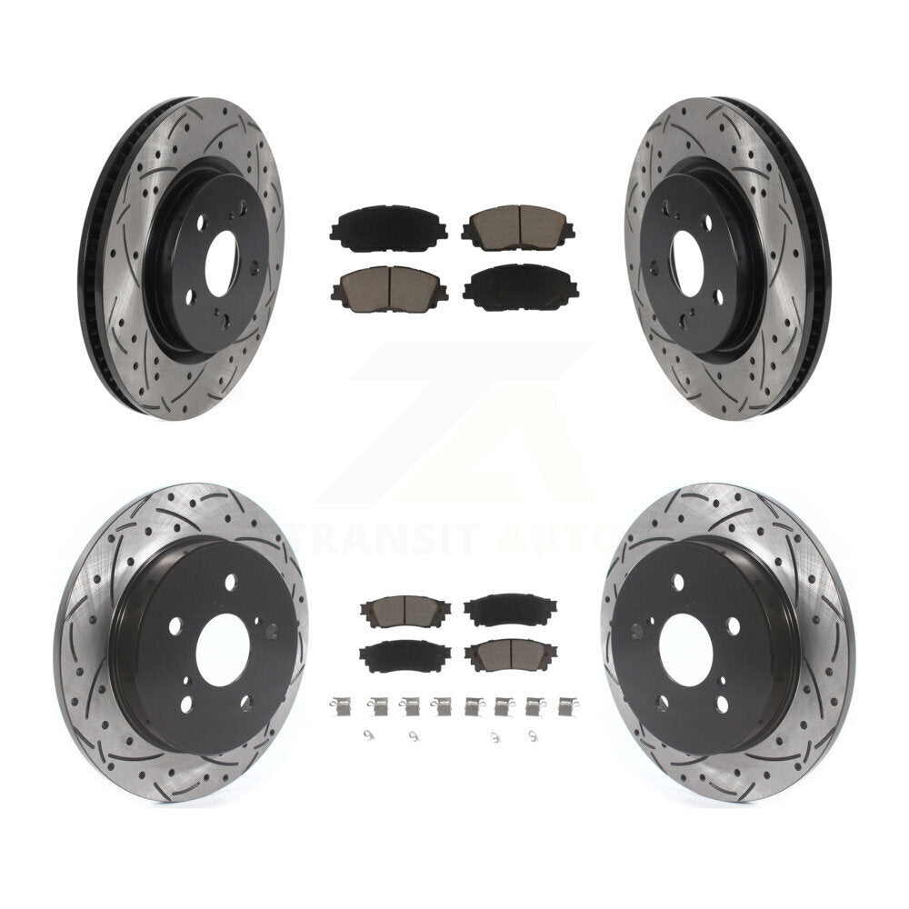 Transit Auto KDC-100512 Disc Brake Kit for 2018-2024 Toyota Camry, Lexus ES300h, Lexus ES350 & more - Front and Rear product image