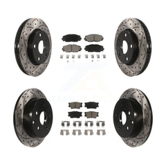 Transit Auto KDC-100513 Disc Brake Kit for 2006-2018 Toyota RAV4, Lexus HS250h - Front and Rear product image