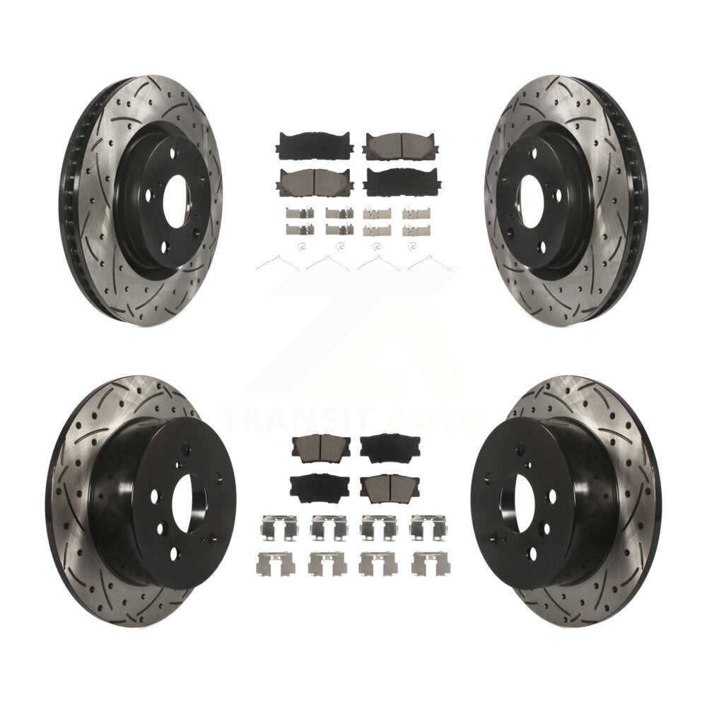 Transit Auto KDC-100516 Disc Brake Kit for 2012-2018 Lexus ES300h, Lexus ES350, Toyota Avalon & more - Front and Rear product image